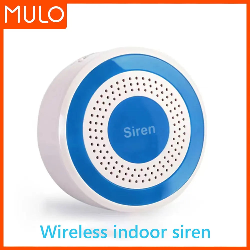 NEW Arrivals Mini Alarm Siren Wireless 433MHz Sound & Light Indoor Strobe Siren High Decibel Horn Siren For Home Security Alarm System