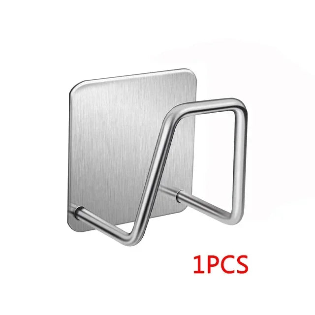 Kitchen Sponges Racks Self Adhesive Sink Sponges Drain Drying Rack Holders Kitchen Sink Accessories  Stainless Steel