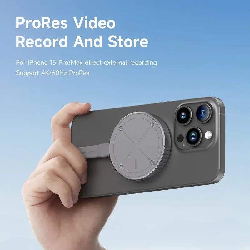Magnetic M.2 2230 NVME SSD Enclosure MAG Safe SSD Case USB C 3.2 Gen2 to NVME PCI-E for iPhone 15 Pro Max PRO RES MacBook