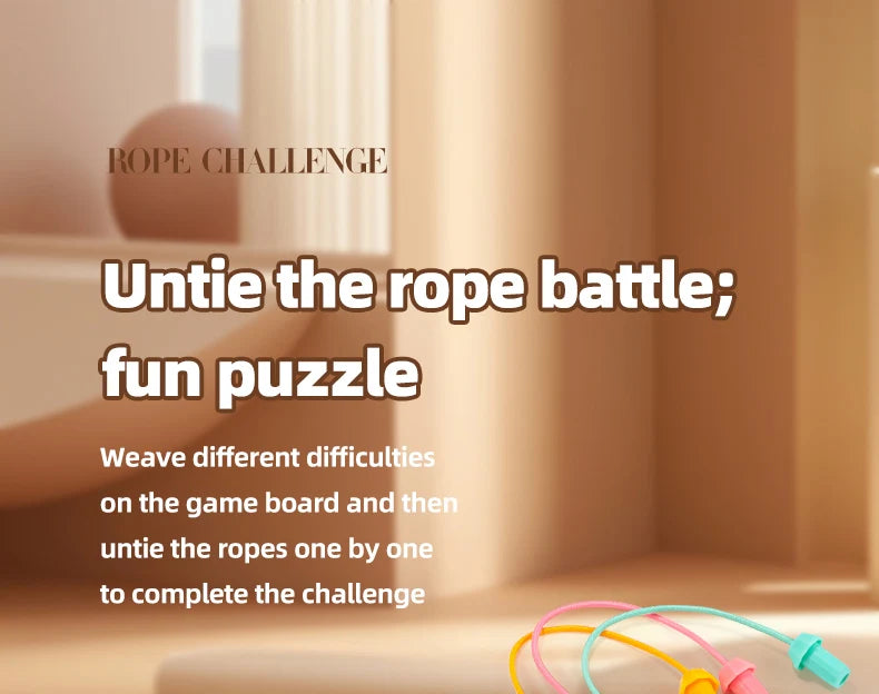 NEW Rope Breaking Battle Challenge Puzzle Toy Knot Toy Children's Rope Decoding Game Logic Training