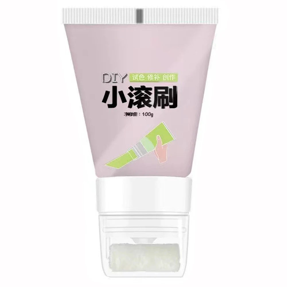 NEW Arrivals Korean 100g White Pink Wall Small Roller Brush Paint Interior Wall Repair Household Wall Graffiti Repair Environmental Protection Paint Home Supplies