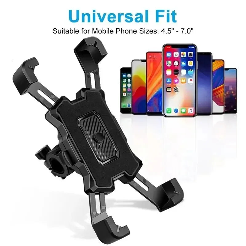 360° Rotatable Electric Bicycle Phone Holder for Smartphone Riding MTB Bike Moto Motorcycle Stand GPS Bracket Non-slip Cycling Sports Accessories