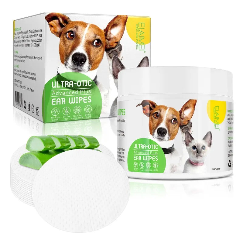 Pet Ear Cleaning Cotton Pads Cat and Dog Ear Cleaning Accessories