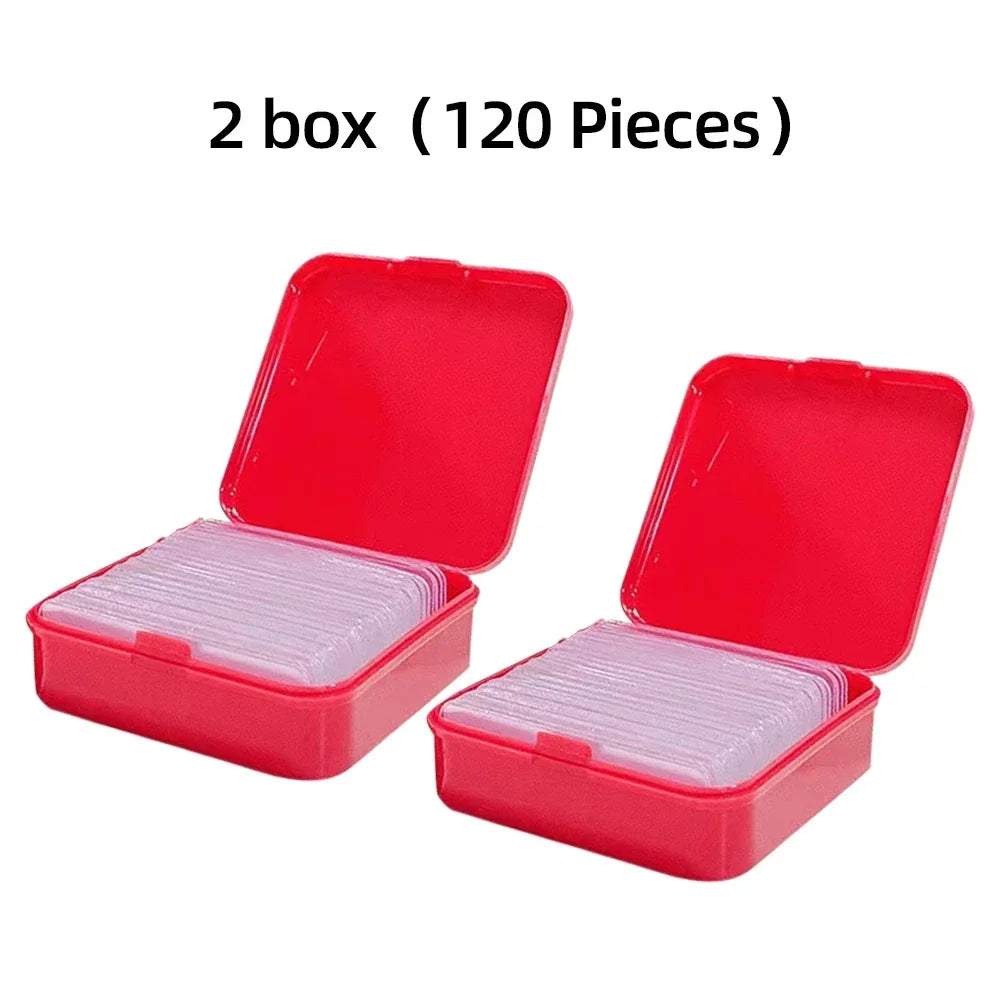 120 PCS Set Can Be Reused Super Strong Double Sided Adhesive Tape Transparent Wall Stickers Water Proof Household Products Adhesives