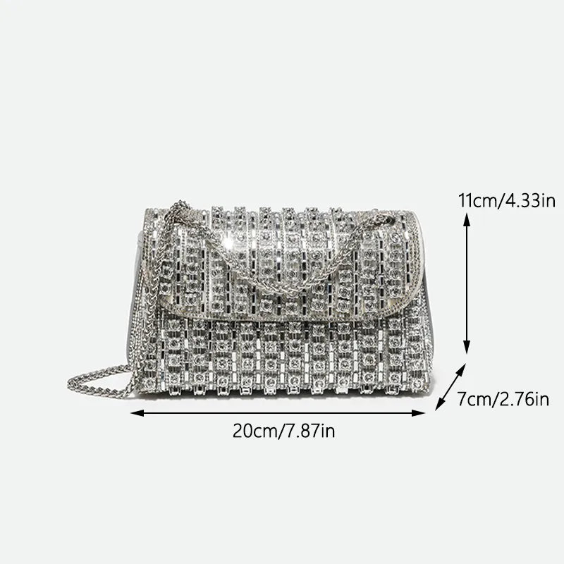 New Design Fashion Rhinestone Purse Luxury Designer Handbags Elegant And Versatile Purses For Women Evening Clutch Bag