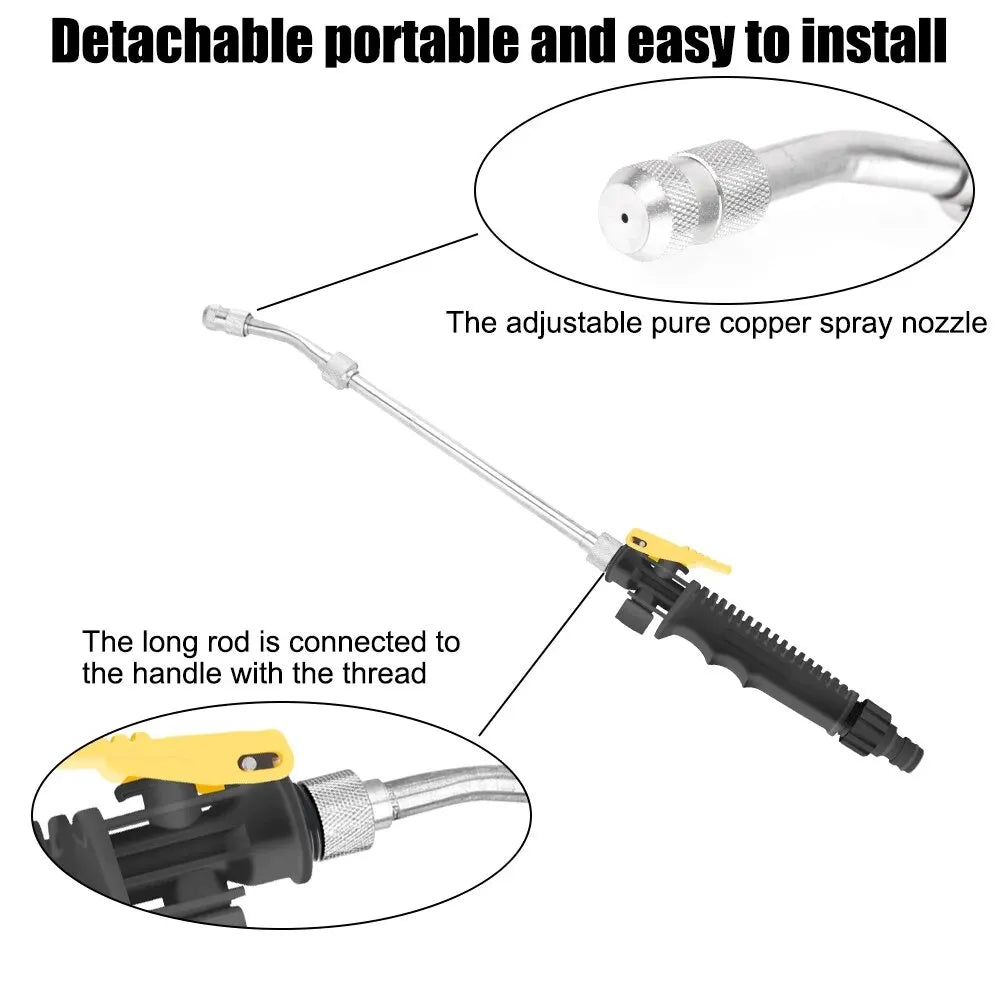 Watering Spray Sprinkler Hose Wand Nozzle Spray Atomizing Gun Water Jet Garden Washer Car High Pressure Gun Power Water