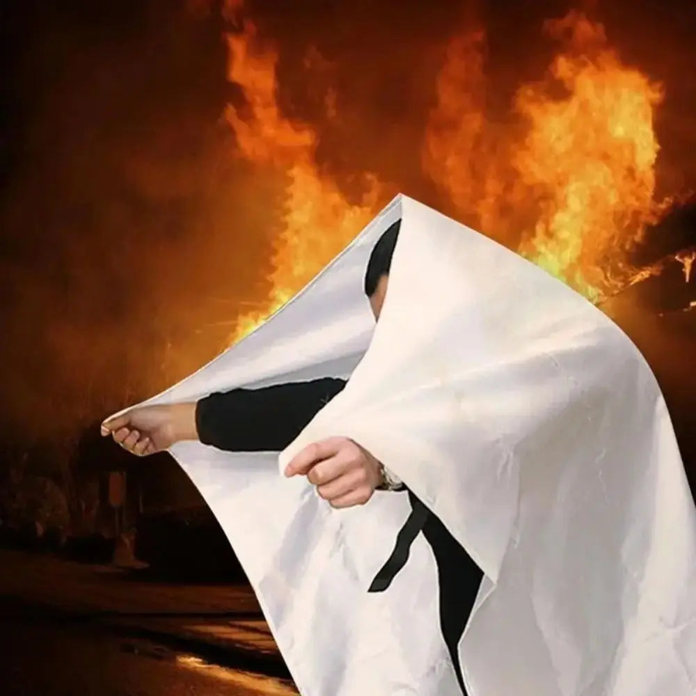 NEW Arrivals 2M Fire Escape Emergency Blankets Square Durable Fiberglass Retardant Fire Tent Boat Emergency SOS Blanket Fire Safety Products