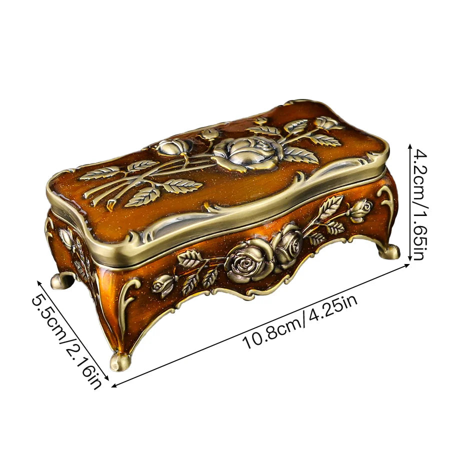 NEW Arrivals 9 Colors/Patterns European Jewelry Box, Necklace, Earrings, Rings Cosmetics Storage, Desktop Decorative Ornaments, Suitable for Wedding Birthday Wife Girlfriend Valentine's Day Gifts.