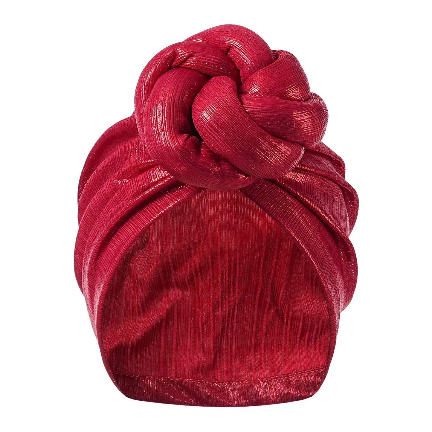 12 Colors Ice Silk Luxury Bonnet For Women Turban Hat Hot Ice Silk Quick-Drying Breathable Laser Personality Trend Ethnic Flower-Wrap Knotted Cap female