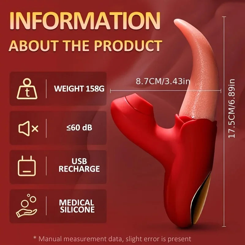 Sucking Vibrator for Women Powerful Sucker Vagina Massager Tongue Licking Clitoris Stimulator Masturbation Adult Sex Toys Goods