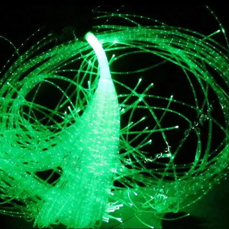 NEW Arrivals 300Pcs X 3M Sparkle Flash Point Wire 0.5mm 0.75mm 1mm 1.5mm High Bright End Glow Fiber Optic Cable For DIY Lighting Decoration For Wedding Hall Home Indoor Outdoor Decoration Lighting Supplies