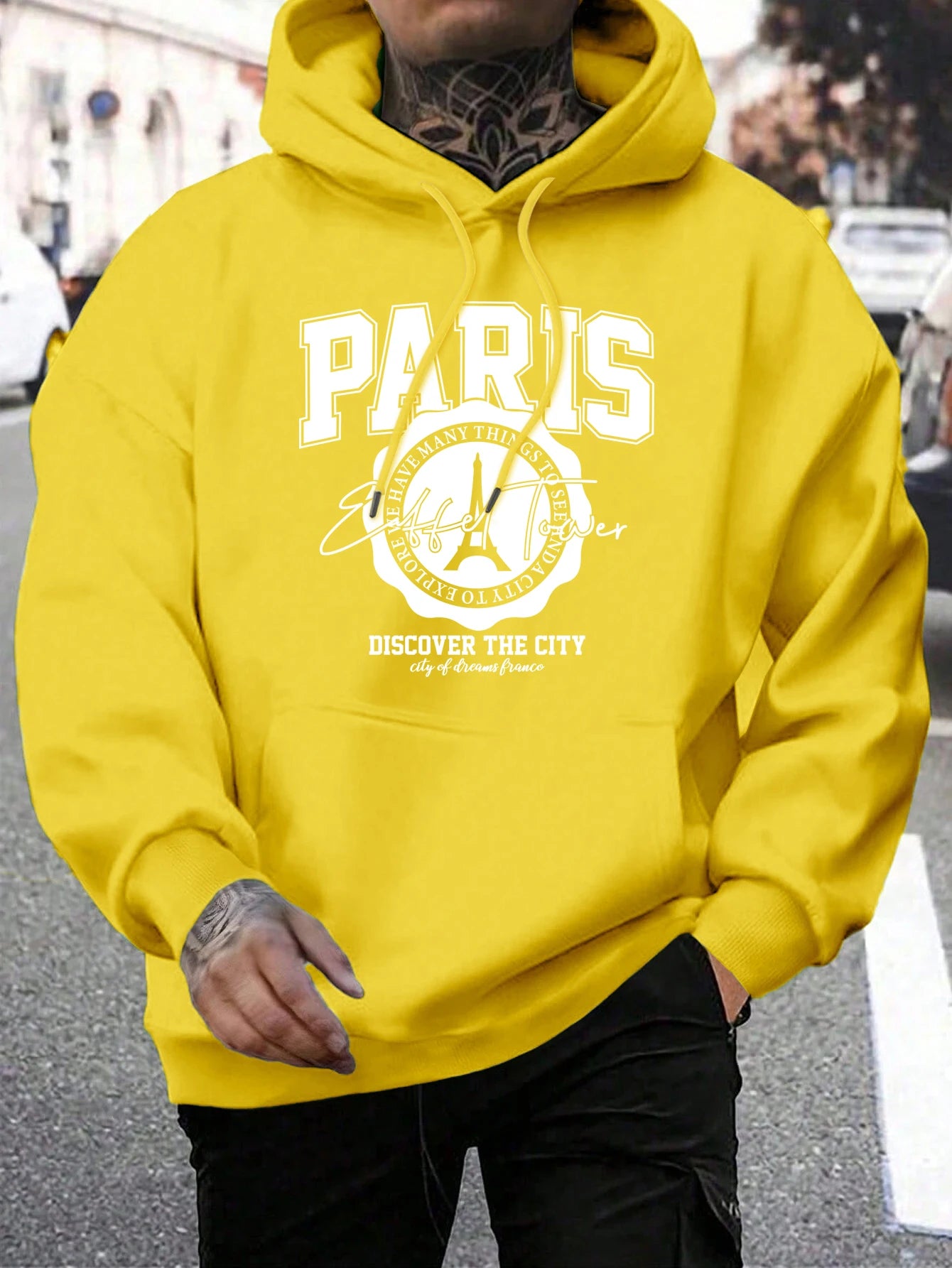 NEW Arrivals S-2XL (Asian Size) 5 Colors Whiskey Castle Print Men's Hoodies Fashion Fur-Liner Hoodie Warm Fleece Hoody Man Autumn High Quality Clothes Casual Fashion Clothing Products