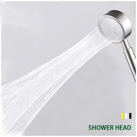 Stainless Steel Bathroom Handheld Shower Head High Pressure Water Saving Sprayer Nozzle Supercharged Rainfall Modes