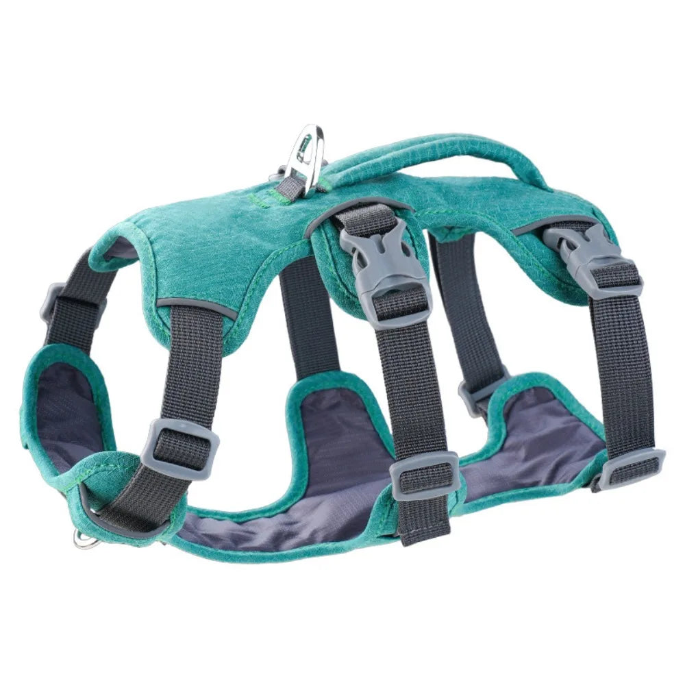 NEW Reflective Vest Dog Harness With Handle Escape Proof Reflective Pet Harness Shock-Absorbing Breathable Pet Vest