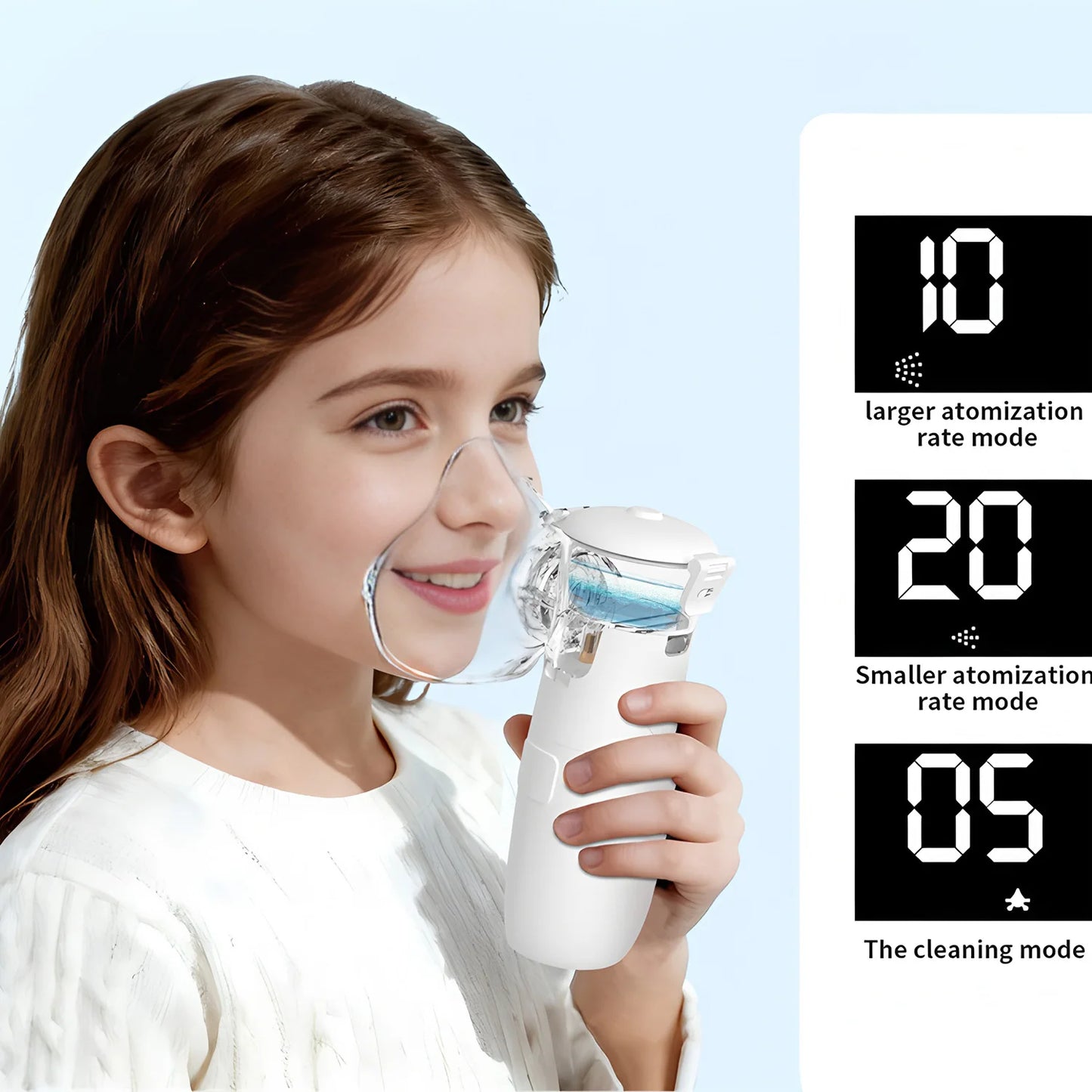 NEW for Adults/Children Mesh Medical Silent Nebulizer Cough Compressor Masked Asthma Inhaler Portable Humidifier Respirator Home Outdoor Travel Health Care Accessories