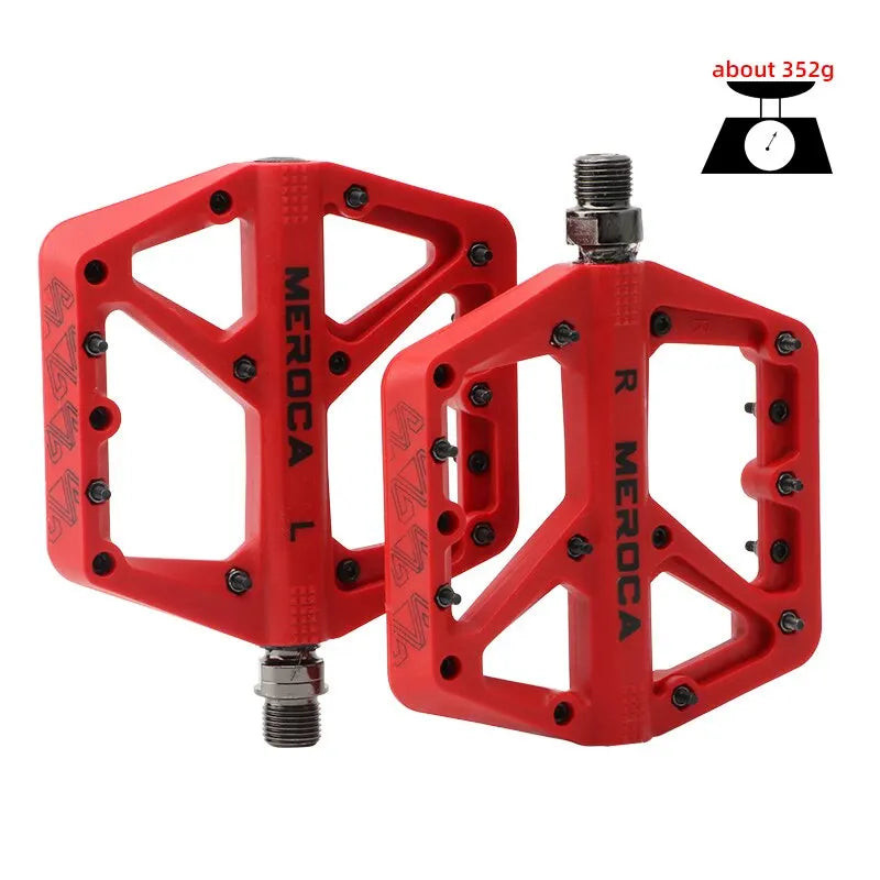 Bicycle Pedal Fiber Widened Nylon Fiber Ultralight Seal Du Bearing BMX Mtb Bicycle Pedals Accessories