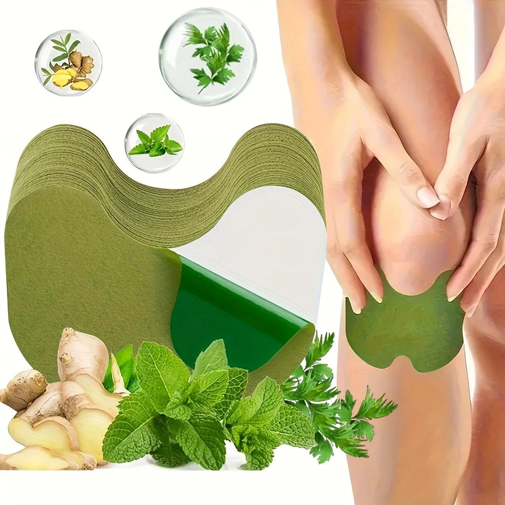 100 PCS Natural Herbal Set Neck, Shoulder Back Abdomen and Knee Heating Warm Patches, Heat Patch, Long-Lasting Warm Patch Health Care Accessories
