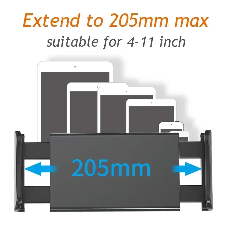 Universal Car Tablet Holder Adjustable Headrest Mount Cradle Compatible with iPad Pro Air Galaxy Tabs Other Tablets Cell Phones