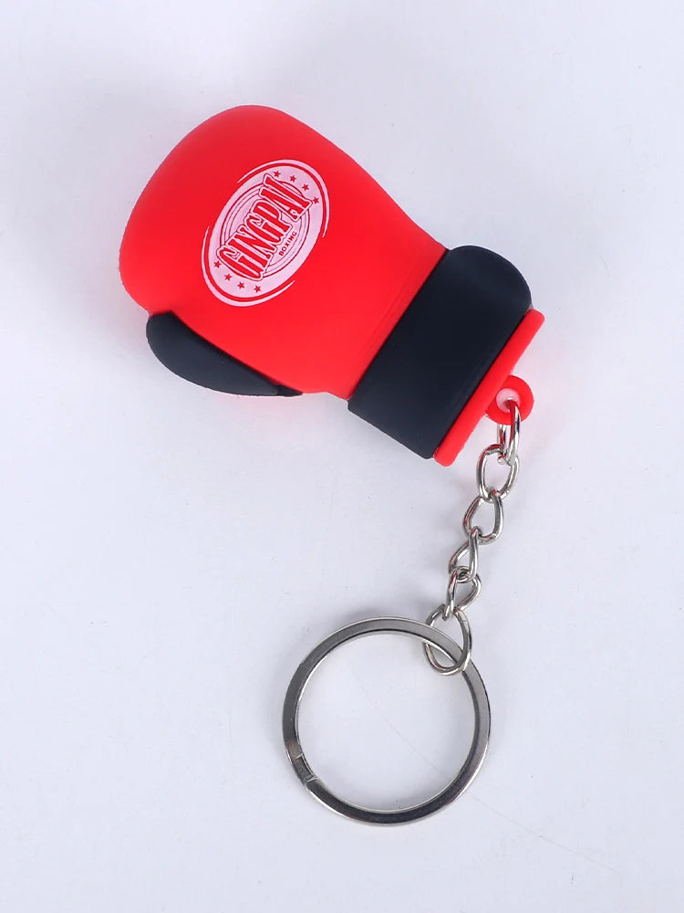 For Boxing Lovers Boxing PU Leather Gloves Keys Holder Punch Sandbag Pendant Muay Thai Kicking MMA Glove Taekwondo Targets Key Ring Kids/Adults Gloves Ornaments