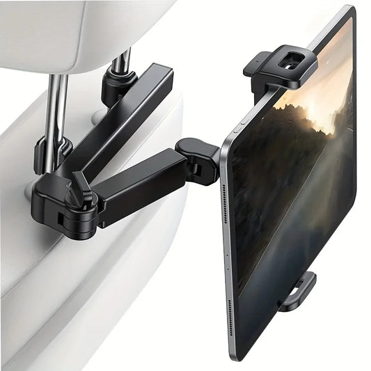 Universal Car Tablet Holder Adjustable Headrest Mount Cradle Compatible with iPad Pro Air Galaxy Tabs Other Tablets Cell Phones