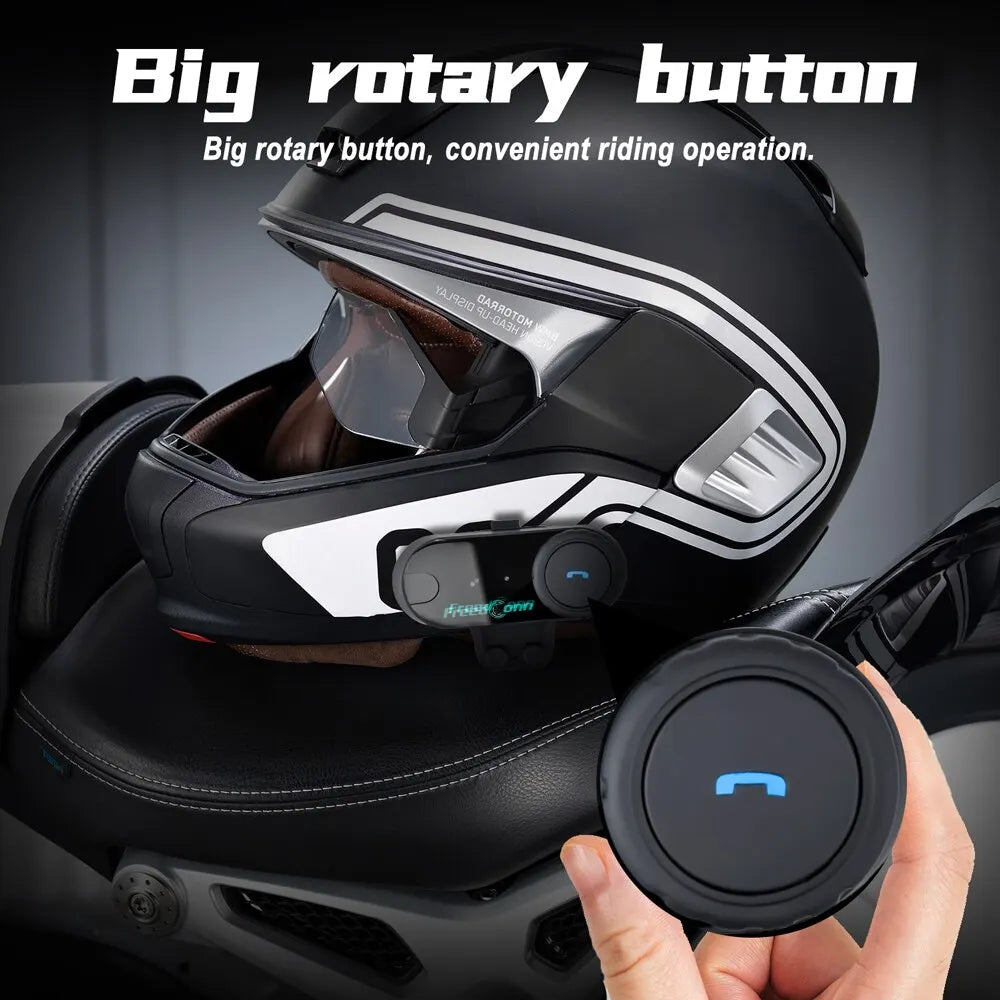 Freedconn T Com VB Motorcycle Helmet Headset Bluetooth Stereo Intercom Call Wireless Communication Interphone FM Music Sharing