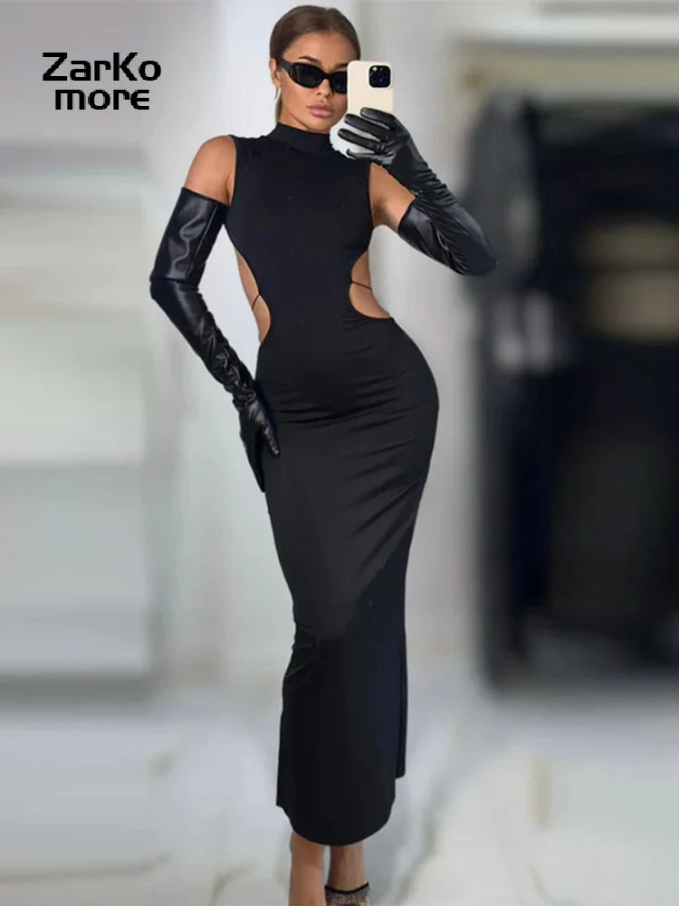 Just Arrived New Fashion Women's Butterfly Knot Long Sexy Dress Tailored Sleeveless Backless Hollow Fishtail Dresses Lady Summer Evening  Beach Party Night Clubwear Outfits