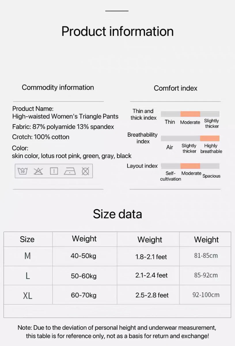 NEW Arrivals 3 PCS Set M-3XL Plus Size Women No Trace High Waist Shaping Panties Breathable Body Shaper Slimming Underwear Butt Lifter Tummy Control Panties Shapewear