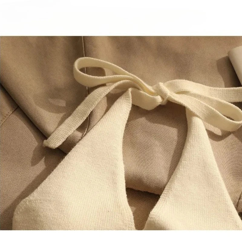 NEW Arrivals Women Short Vest Fashion V Neck Sleeveless Letter Summer Wear Tank Top Back Laced-Up Italian Fashion Style Cropped Clothing