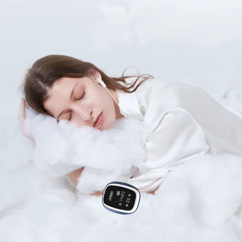 Effective Sleeping Aid Instrument Insomnia Device CES Therapy Sleep Helper EMS Anxiety Pressure Depress Relief Migraine Hypnosis Device Women Men Elderly Health Care Supplies