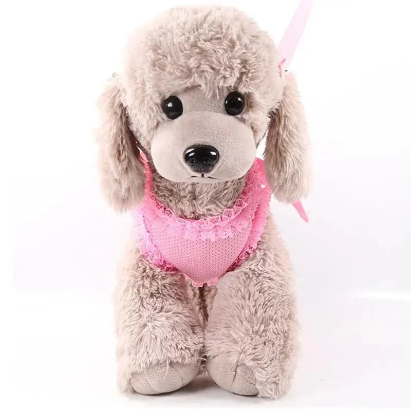 Angel Pet Dog Leashes Lace Mesh Pet Dog Harness Pearls Wing Adjustable Harness For Small Dogs Cats Pet Accessories