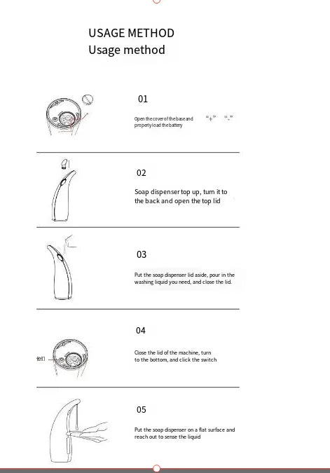 NEW Arrivals 4 Colors Soap + Fluids Dispenser 1PC Auto Motion Sensor Touchless Intelligent Hand Wash Dispenser 300ML Dishwashing Liquid Shampoo Tabletop Bathroom Kitchen Cleaning Supplies