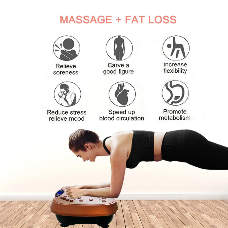 NEW Arrivals High Quality Vibration Plate Women Men Exercise Machine Whole Body Yoga Workout Vibration Fitness Platform Home Training Equipment for Weight Loss Toning