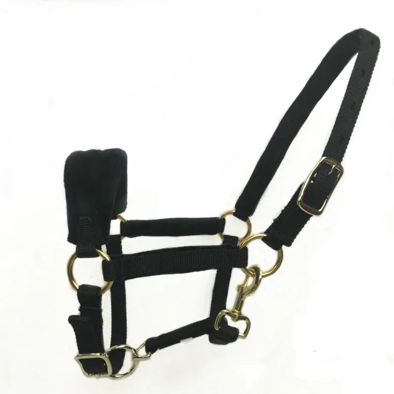 New Adjustable Horse Halter Bridle Soft Horse Riding Equipment Equestrian Horse Protect Cheval Animals Sport Accessories