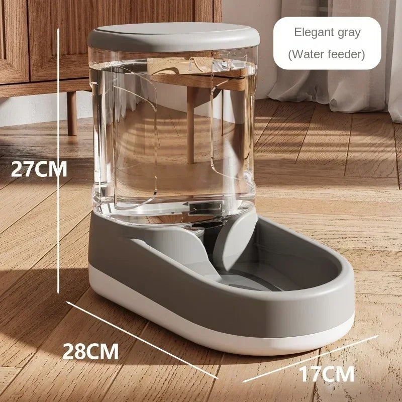 NEW Arrivals Pet Automatic Feeder Set Cat Food Bowl Things for Cats Puppy Bowl Feeding Watering Supplies Drinker Dog Food Storage Dispenser Cats Accessories Pets Products