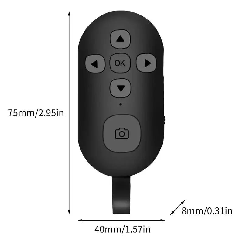NEW Bluetooth Wireless Remote Control Phone Selfie Video Controller for Android IOS Compatible Remote Button Rechargeable Type-C