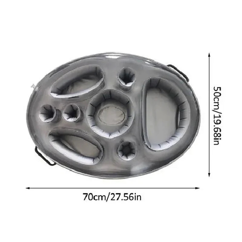 NEW 70x50CM Summer Sea Bucket Cup Holder Inflatable Pool Beach Swimming Play Family Party Float Beer Drink Tray Cooler Table Home Swimming Pool Beach Accessories