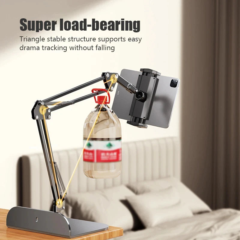 Heavy Mechanical Arm Tablet Phone Holder 360 Flexible Bed Stand For iPhone iPad Xiaomi Tablet Support Desktop Cantilever Bracket