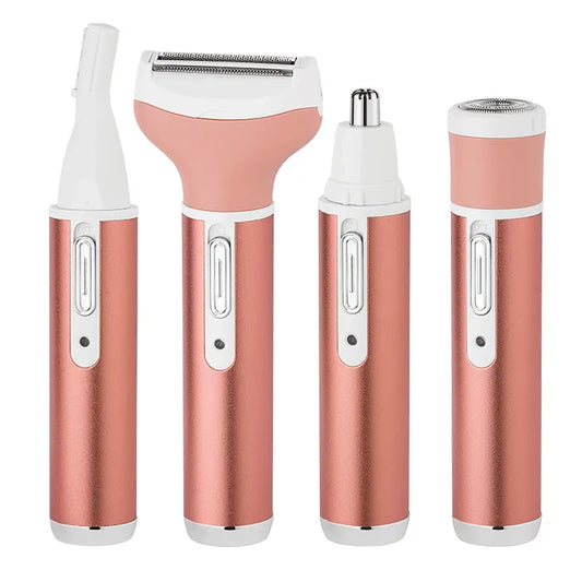 4 in 1 Body Hair Removal Epilator Armpit Hair Bikini Hair Leg Hair Pubic Hair Electric Razor Clipper Shaver Trimmer Women