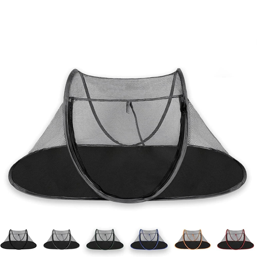 Pet Tent Portable Collapsible Tent Cat Dog Outdoor Playhouse With Netting To Prevent Escape Travel Pet Outdoor Cage Kennel Pets House