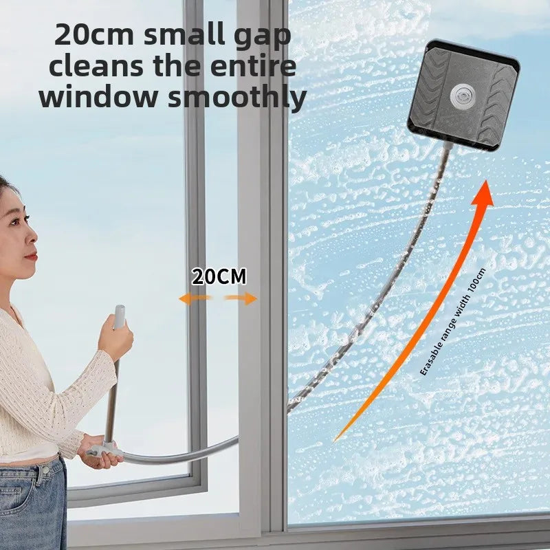 NEW Arrivals Double-Sided Arc-Shaped Household Glass Cleaner Tool Efficient Water Scrubber Window Cleaning Device Human-Arm Simulation