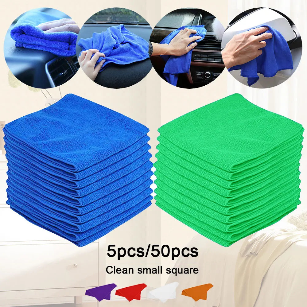 Microfiber Cleaning Cloths Lint Free Microfiber Cleaning Towel Cloths Reusable Cleaning Towels w/ Super Absorbent for Car Window
