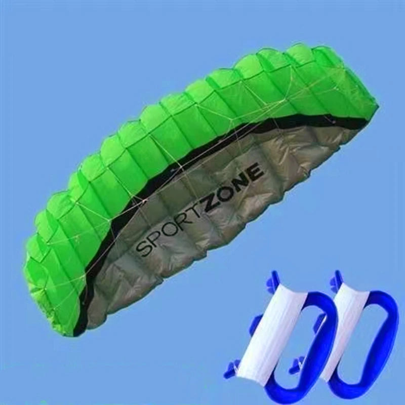 Hot Selling Large 250cm Blue Color Professional Adults Kites Flying Dual Line Power Festival Show Kites Outdoor Beach Kite Board Windsurf  kitesurfing Ripstop Sky Water Sports Supplies