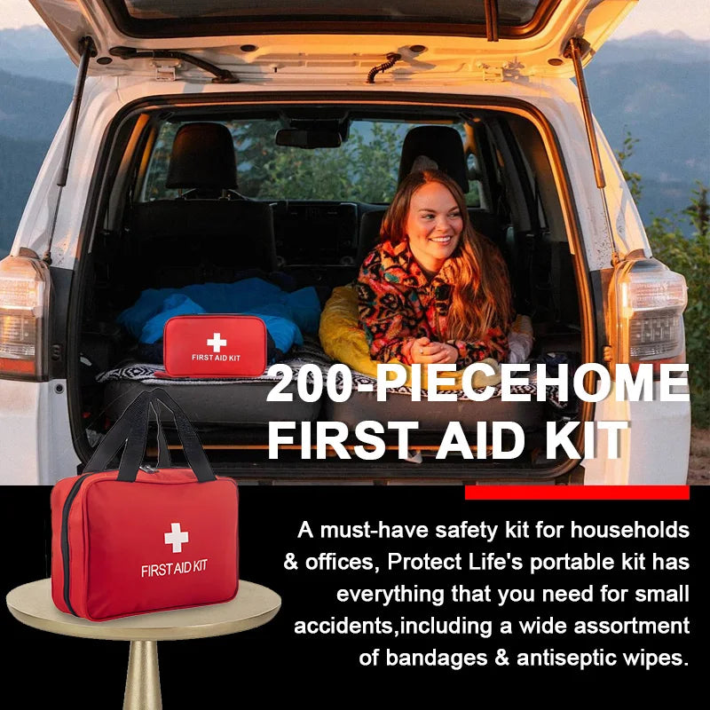 First Aid Kit， First Aid Supplies for Emergencies and Survival Situations | Ideal for Cars, Trucks Outdoor Travel Beach Camping Health Care Accessories