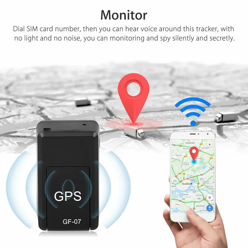 Mini GF 07 GPS Car Tracker Real Time Tracking Anti Theft Anti Lost Locator Strong Magnetic Mount SIM Message Positioner