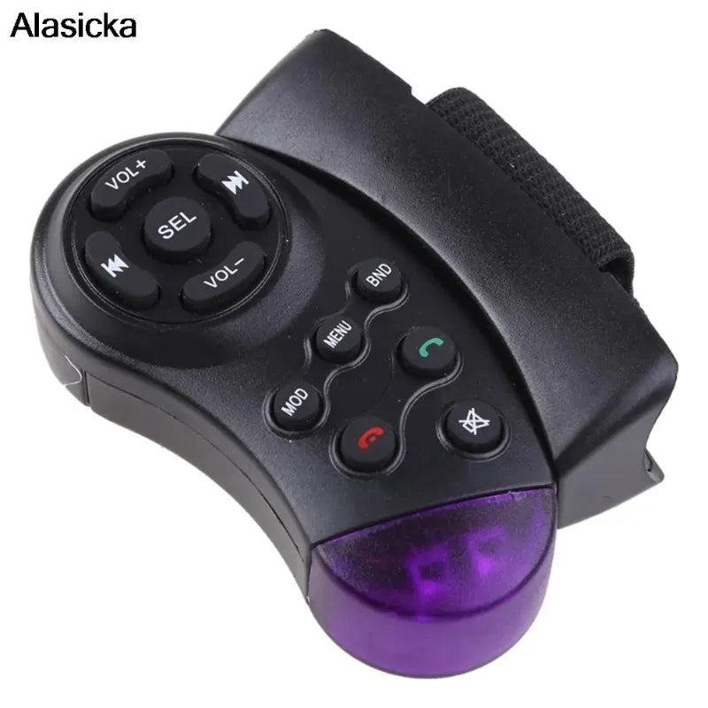 Universal Car DVD Steering Wheel Remote Control 11 Buttons Switch Vehicle MP3 DVD Stereo Button Wireless Control for Car Radio