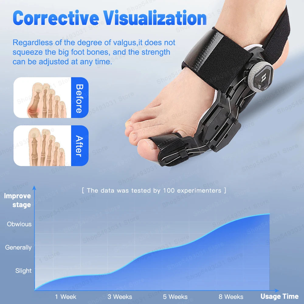 NEW Arrivals Bunion Corrector Unisex Foot Hallux Valgus Braces Rotatable Separator Straightener Adjustable Pedicure Finger Corrector Sports Medical Devices Set Supplies Health Care Products