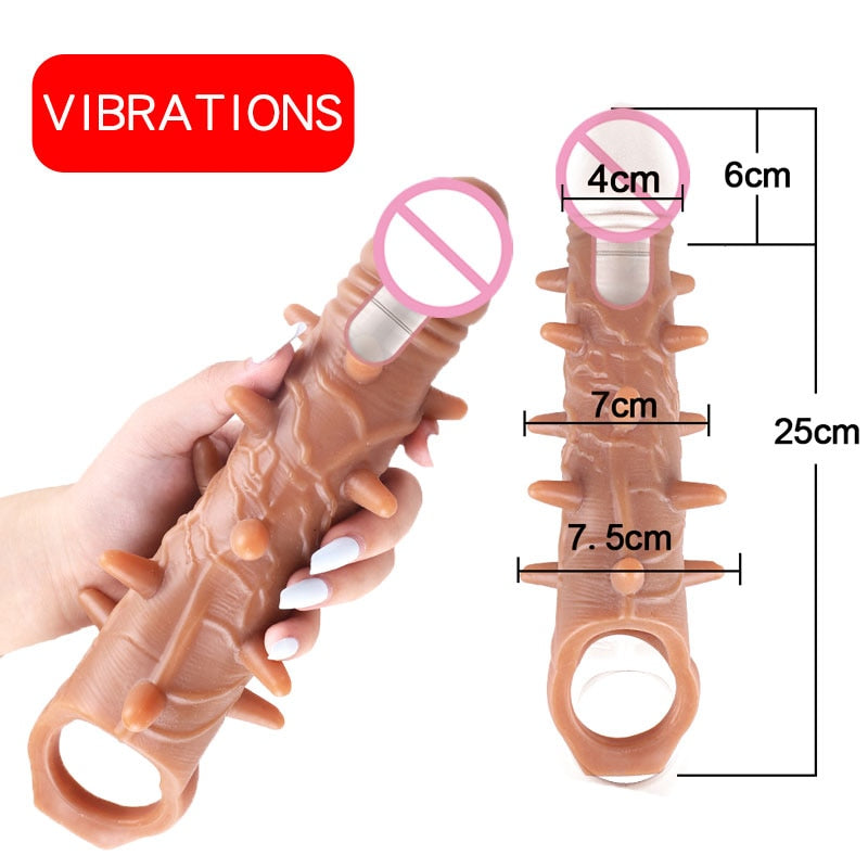 Penis Extender Sex tooys for Man Vibrator Sex Toys 18 Segurears Erection Ring for Men Men's Special Condom Cock Sleeve for Penis