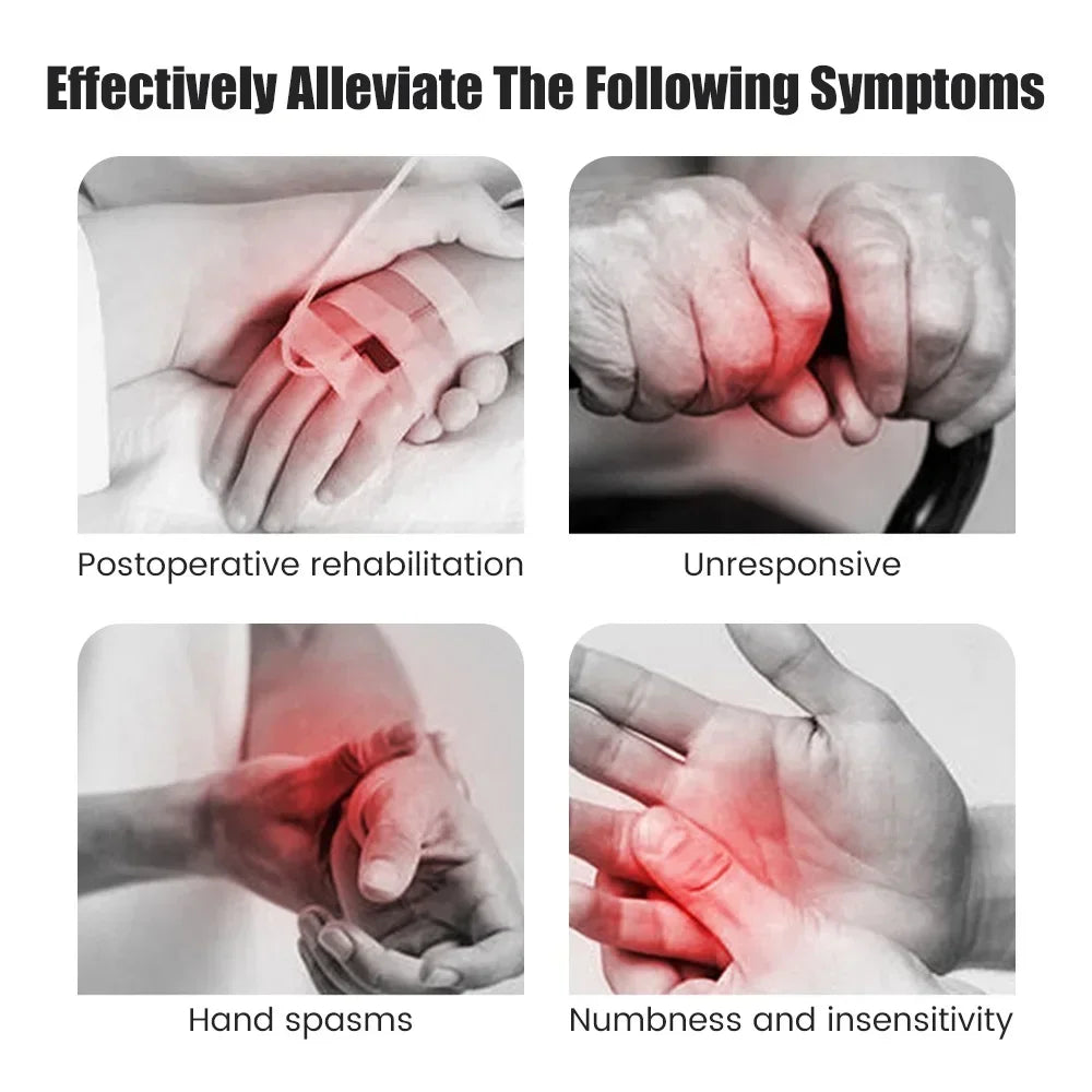Left & Right 2 PCS Set S-2XL Size Hand Finger Rehabilitation Exerciser Robot Gloves Stroke Hemiplegia Cerebral Infarction Training Equipment Therapy Health Care Supplies