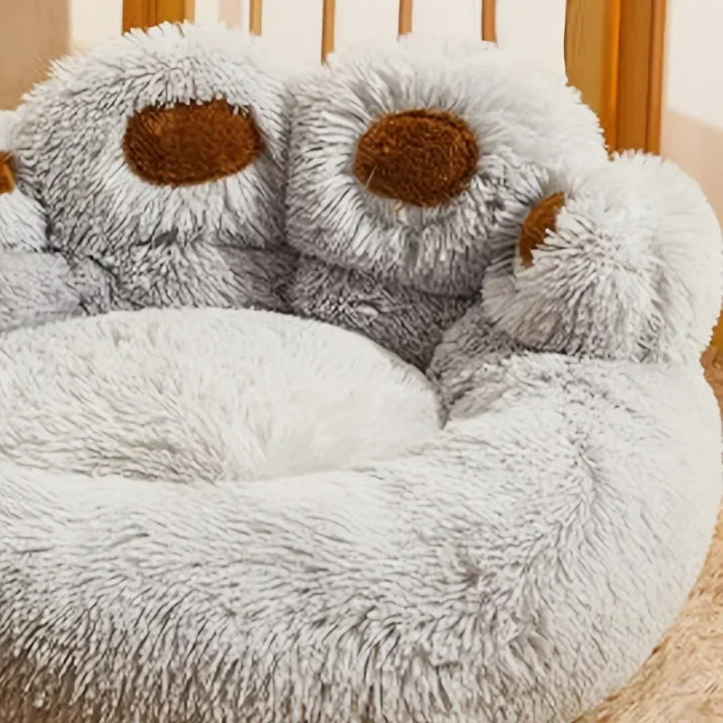 Soft Long Plush Cat Kennel Dog  Winter Warm Pet Bed Cat Bed Cat Mat Animals Sleeping Sofa