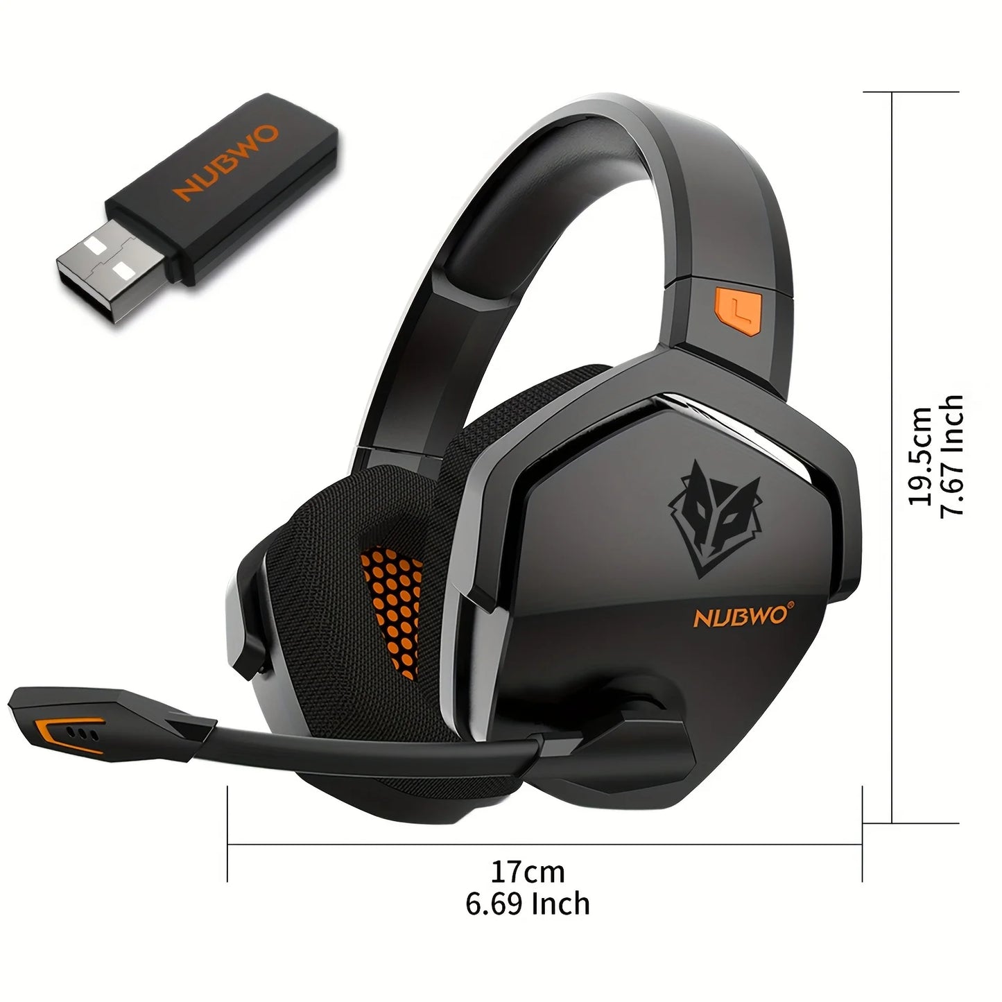 G08 Gaming Headset for PS5, PS4, XBOX,PC, Mac, 2.4GHz Ultra-Low Latency Noise Cancelling Bluetooth Headphones With Mic